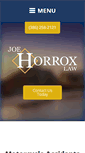 Mobile Screenshot of joehorroxlaw.com